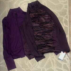 NWT🌷CHAMPION🌷Bundle purple duo dry max zip front, 1/4 zip